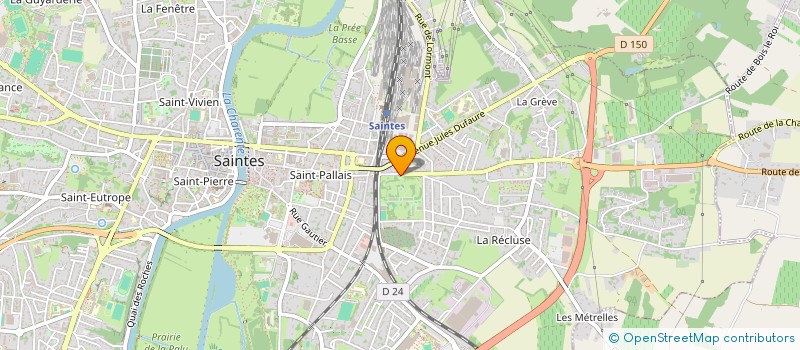 localisation de l'entreprise SNC LE MALAKOFF  SAINTES