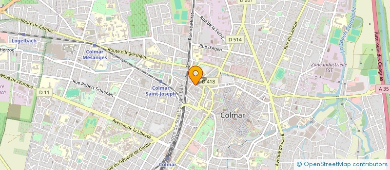 localisation de l'entreprise SNC LE MARAIS  COLMAR