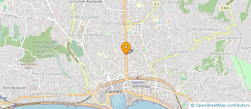 localisation de l'entreprise SNC LE NATALE à CANNES