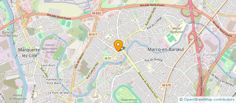 localisation de l'entreprise SNC LE NAUTIK à MARCQ-EN-BARŒUL