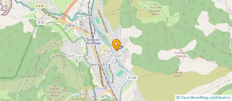 localisation de l'entreprise SNC LE P'TIT LOUP à TARASCON-SUR-ARIEGE