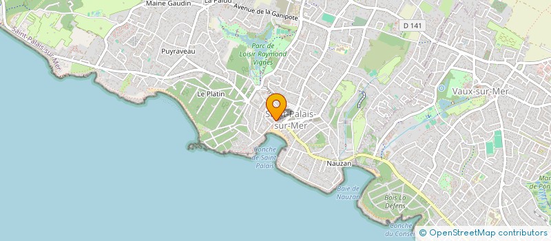 localisation de l'entreprise SNC LE PALAIS DES GOURMETS  SAINT-PALAIS-SUR-MER