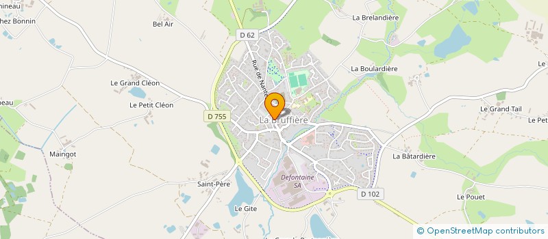 localisation de l'entreprise SNC LE PARADIS  LA BRUFFIERE