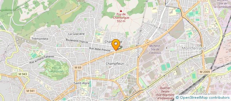 localisation de l'entreprise SNC LE PAUSE CAFE  CLERMONT-FERRAND