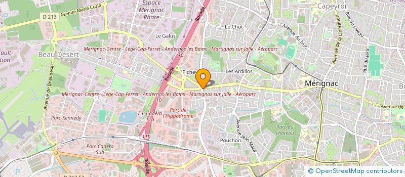 localisation de l'entreprise SNC LE PERROQUET à MERIGNAC