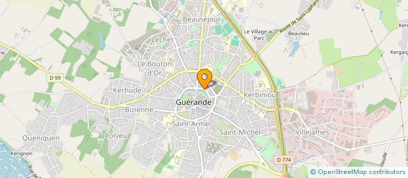 localisation de l'entreprise SNC LE PIN LE LAC HOLDING  GUERANDE