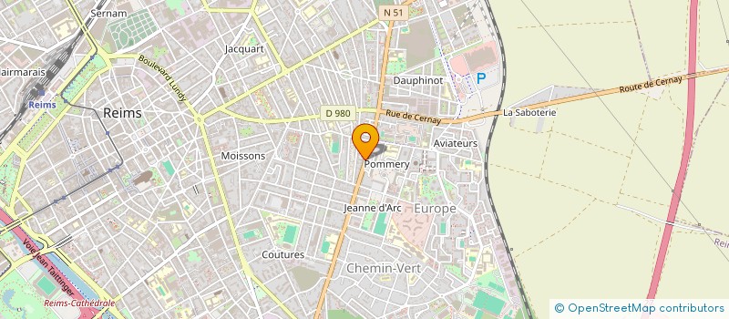 localisation de l'entreprise SNC LE POMMERY à REIMS