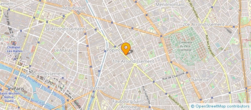 localisation de l'entreprise SNC LE PRE MARCEAU  PARIS