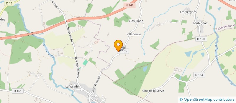 localisation de l'entreprise SNC LE RELAIS D'ETAGNAC  ETAGNAC