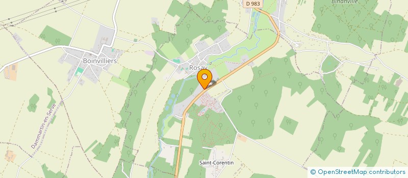 localisation de l'entreprise SNC LE RELAIS DU CHATEAU  ROSAY