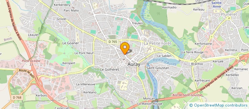 localisation de l'entreprise SNC LE ROCH - KERIZORET à AURAY