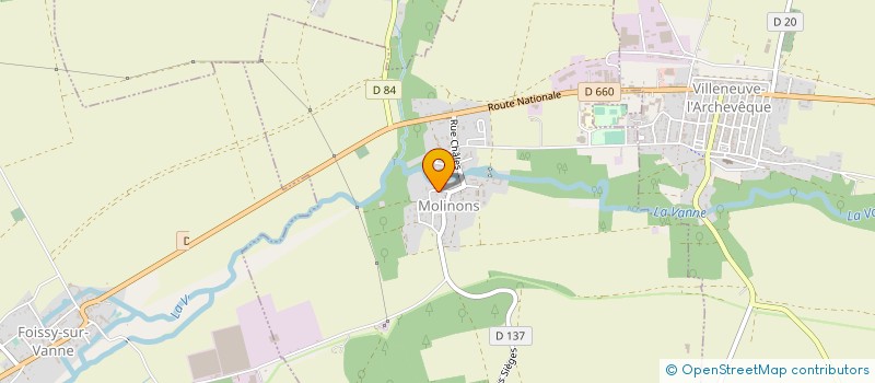 localisation de l'entreprise SNC LE SABBATIN  LES VALLEES DE LA VANNE