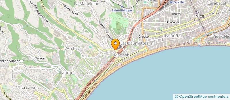 localisation de l'entreprise SNC LE SAINT CLAUDE à NICE