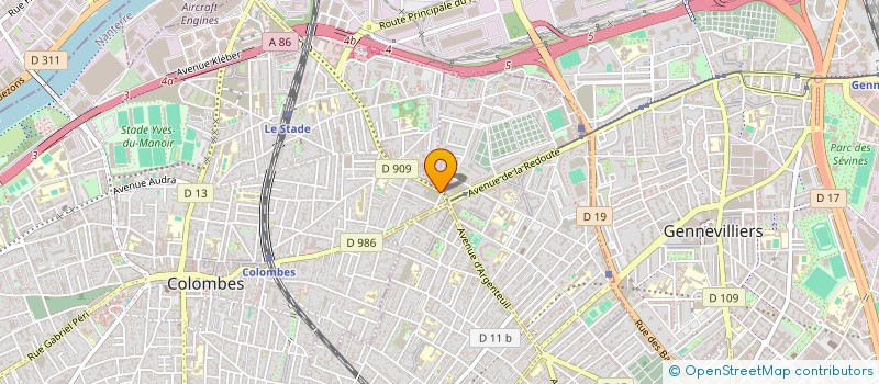 localisation de l'entreprise SNC LE SAINT CLAUDE  ASNIERES-SUR-SEINE