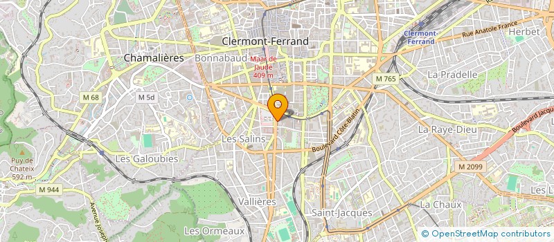 localisation de l'entreprise SNC LE SALINOIS à CLERMONT-FERRAND