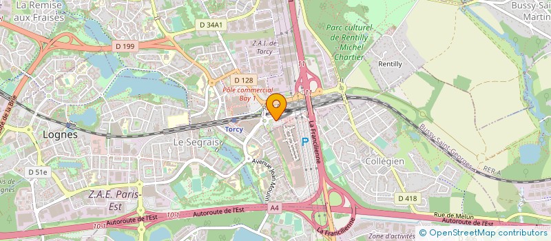 localisation de l'entreprise SNC LE TOTEM  BUSSY-SAINT-GEORGES