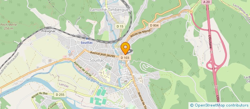 localisation de l'entreprise SNC LE TRINQUET  SOUILLAC