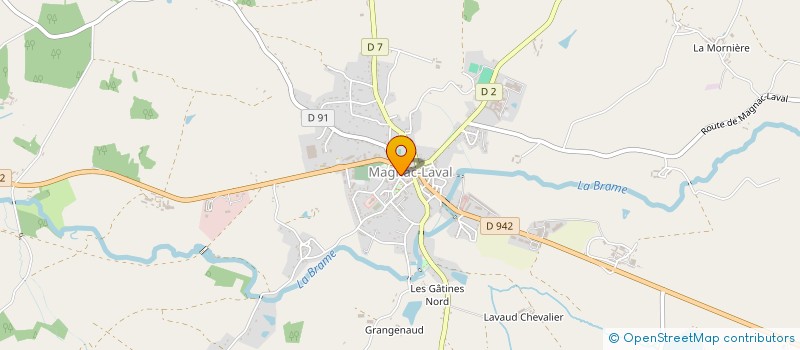 localisation de l'entreprise SNC LE TROTTEUR à MAGNAC-LAVAL