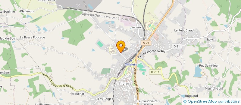 localisation de l'entreprise SNC LE VERDOYER à THIVIERS