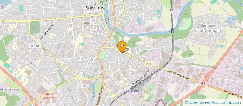 localisation de l'entreprise SNC LEFEVRE-DELVAL à SOISSONS