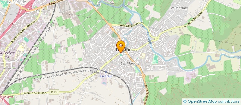 localisation de l'entreprise SNC LEMAITRE-DEVAUX  LA CRAU