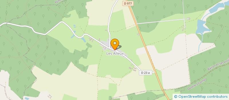 localisation de l'entreprise SNC LES ALLEUX à BAIRON ET SES ENVIRONS