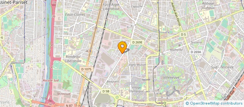 localisation de l'entreprise SNC LES ALPINS à GRENOBLE