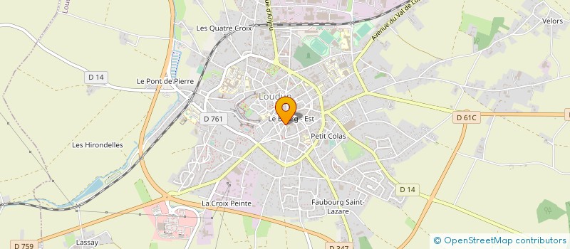 localisation de l'entreprise SNC LES ARCADES PINEAU à LOUDUN