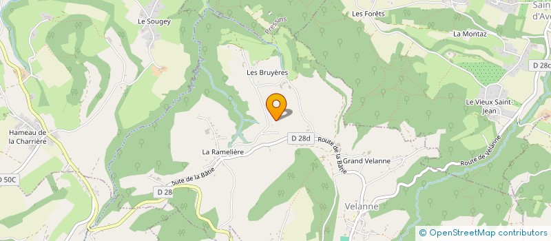 localisation de l'entreprise SNC LES BRUYERES  VELANNE