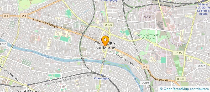 localisation de l'entreprise SNC LES CINQ à CHAMPIGNY-SUR-MARNE