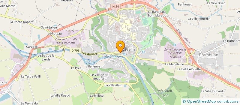 localisation de l'entreprise SNC LES FRERES BLOT à JOSSELIN