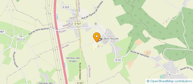 localisation de l'entreprise SNC LES GRANGES DU BOSC GRIMONT  LE BOCASSE