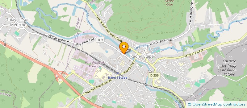 localisation de l'entreprise SNC LES MARRONNIERS à RAON-L'ETAPE