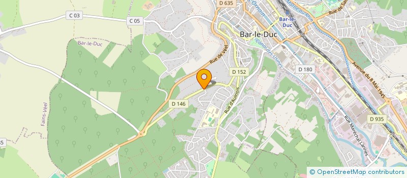 localisation de l'entreprise SNC LES MELEZES à BAR-LE-DUC