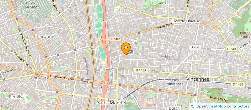 localisation de l'entreprise SNC LES ORMES ROMAINVILLE à MONTREUIL