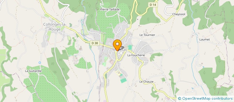 localisation de l'entreprise SNC LES PETITES PLUMES  MEYSSAC