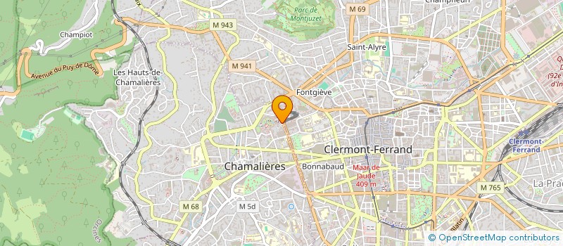 localisation de l'entreprise SNC LES TERRASSES à CHAMALIERES