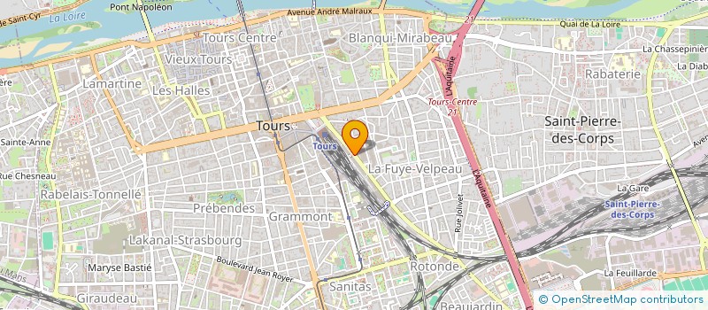 localisation de l'entreprise SNC LES TERRASSES MONTIGNY  TOURS