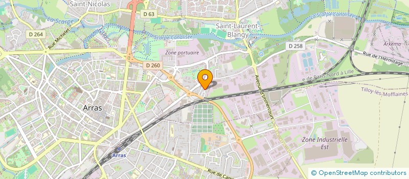 localisation de l'entreprise SNC LEUWERS - RUTH  SAINT-LAURENT-BLANGY