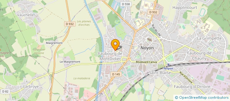 localisation de l'entreprise SNC LEVASSEUR à NOYON
