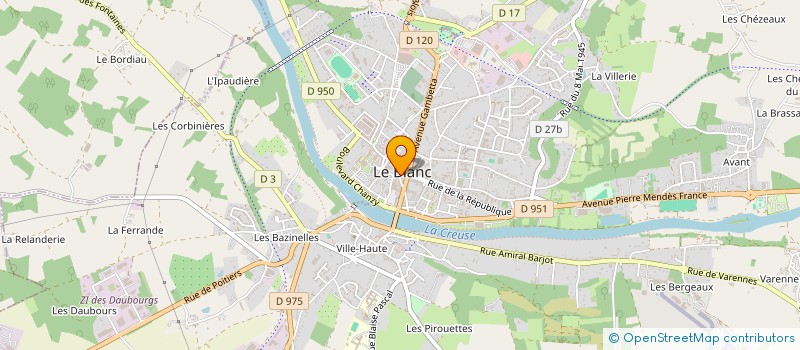 localisation de l'entreprise SNC LEVRAULT à LE BLANC