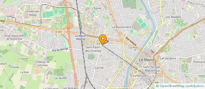 localisation de l'entreprise SNC LIN 117  LE MANS