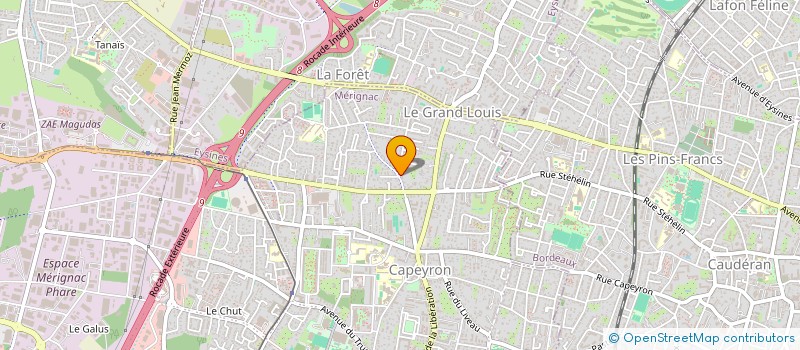 localisation de l'entreprise SNC LINA 1  MERIGNAC