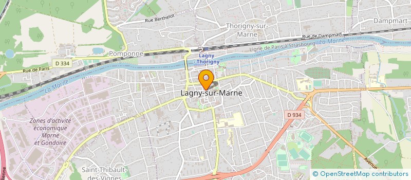 localisation de l'entreprise SNC LINDA à LAGNY-SUR-MARNE