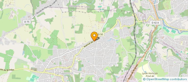 localisation de l'entreprise SNC LINOLI  CHAPONOST