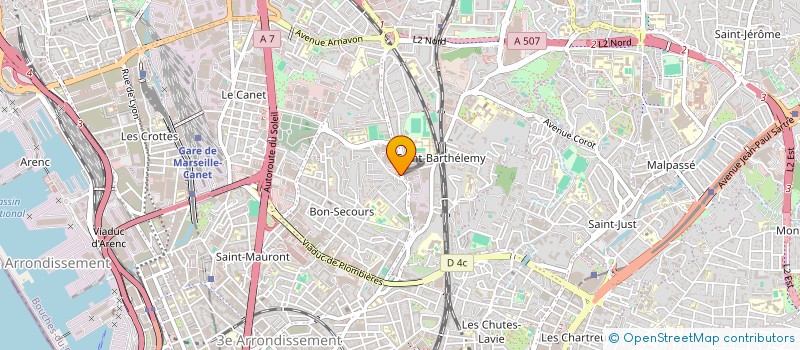 localisation de l'entreprise SNC LISSYA à MARSEILLE