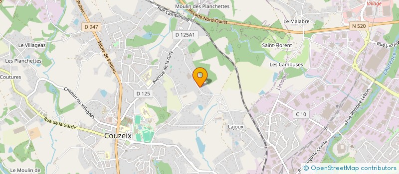 localisation de l'entreprise SNC LOU GRAMOUNE à COUZEIX