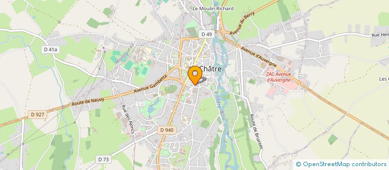 localisation de l'entreprise SNC LOUBARED à LA CHATRE
