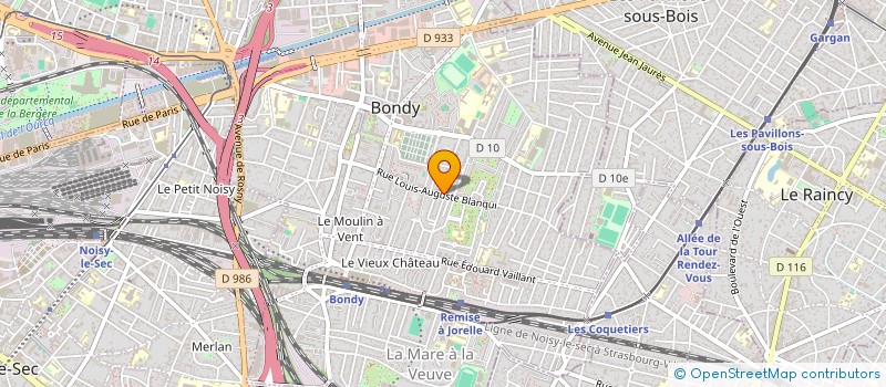 localisation de l'entreprise SNC LOUIS  BONDY