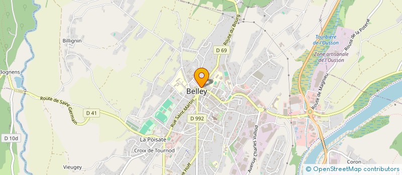 localisation de l'entreprise SNC LV  BELLEY